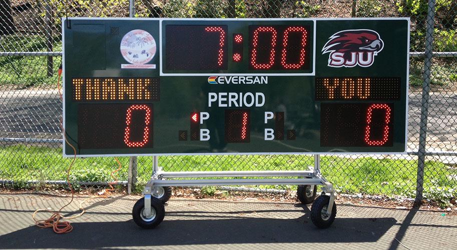 Portable Scoreboards - Light Weight, Easy to use, Wheel Carts & More!